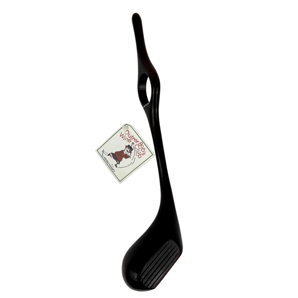 Golf Club Wine Bottle Holder Stand Solid Walnut Wood Wine Bottle Balancing